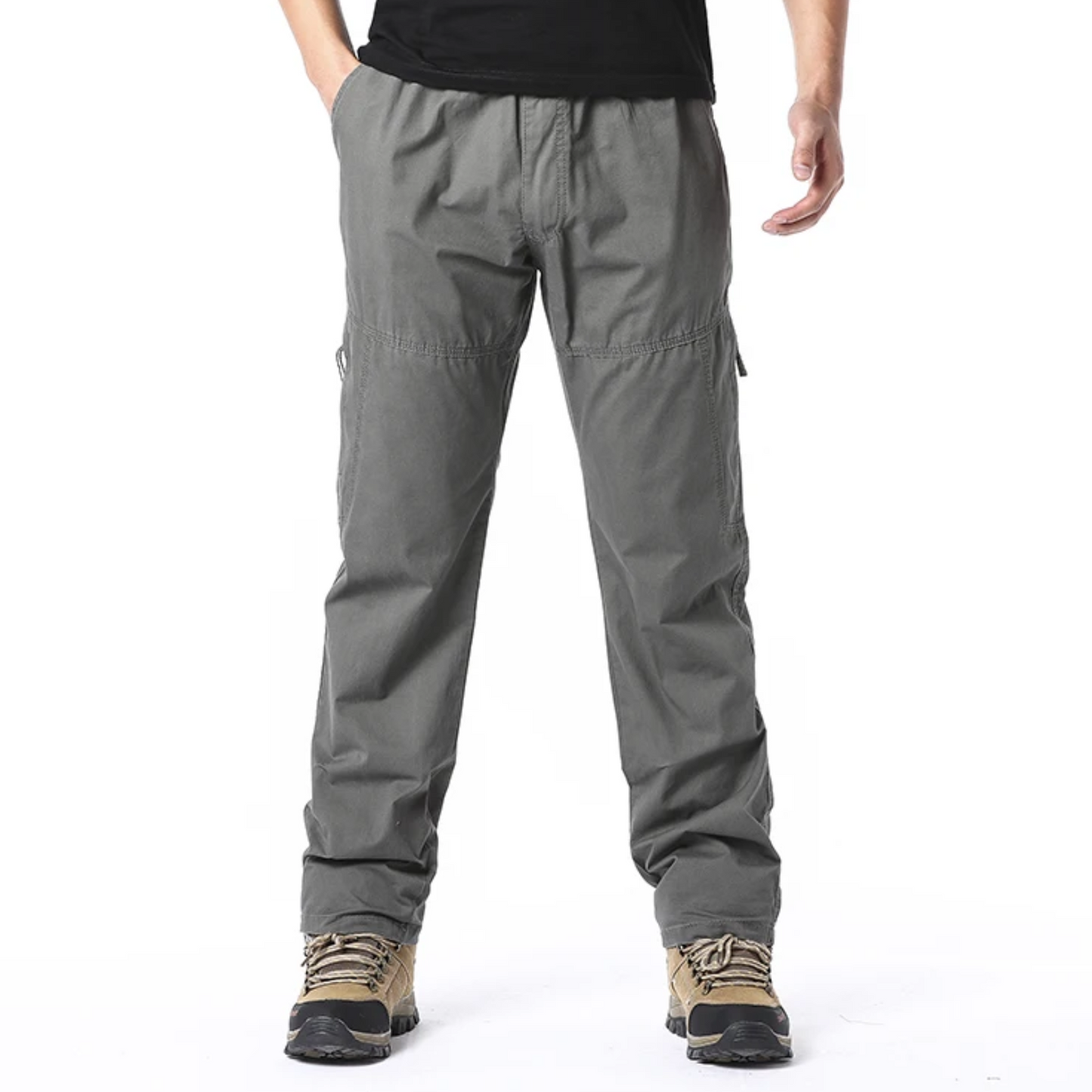 Cargo trousers men - Comfortable outdoor trousers with zip pockets, robust