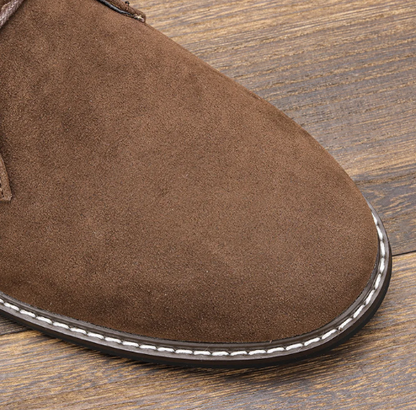 Stylish suede chukka boots for men, comfortable casual shoes