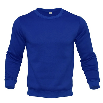 Men's sweater, round neck long sleeve basic jumper