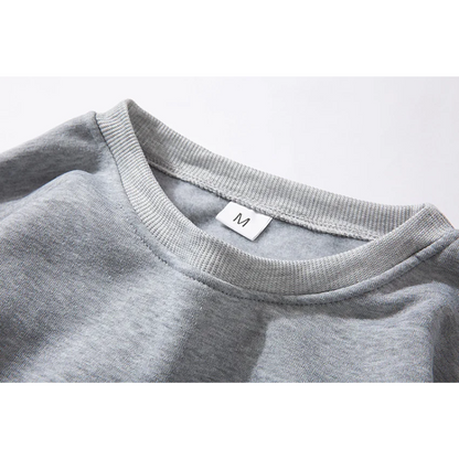 Basic Sweatshirt With Round Neck For Everyday Comfort - Women's Sweater