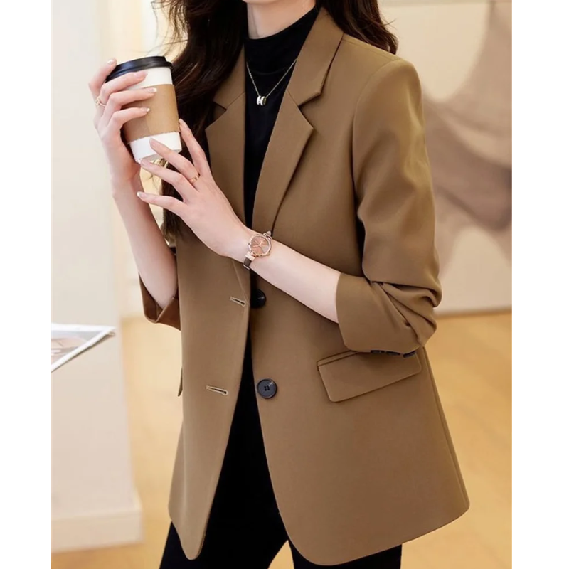 Elegant Ladies Blazer With Double Button Closure