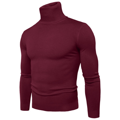 Turtleneck jumper men - Slim fit, Soft knit, Warm, Casual wear