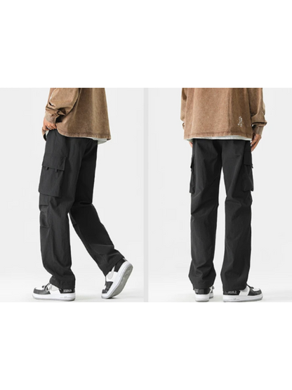 Cargo trousers for men - Wide leisure trousers with side pockets, comfortable fit