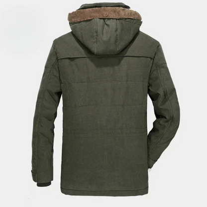 Ice cold - Warm parka jacket for men with soft lining and hood