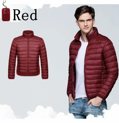 Men's quilted transitional jacket - Lightweight, windproof, casual