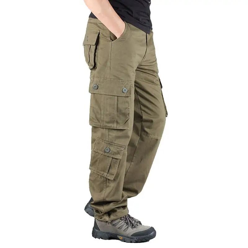 Cargo trousers for men - Military leisure trousers with pockets, robust quality