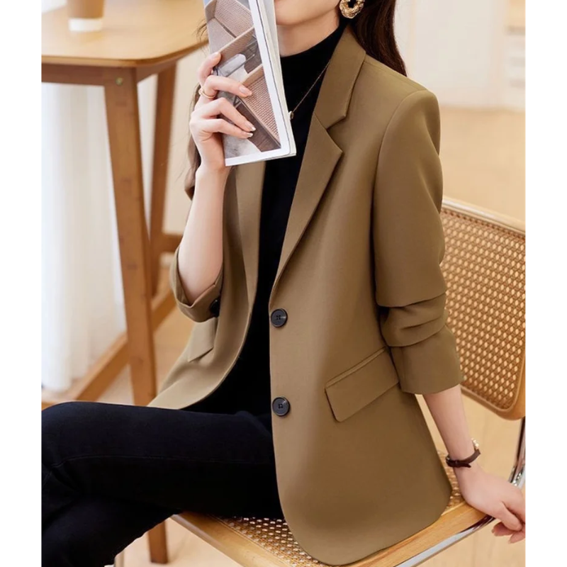 Elegant Ladies Blazer With Double Button Closure