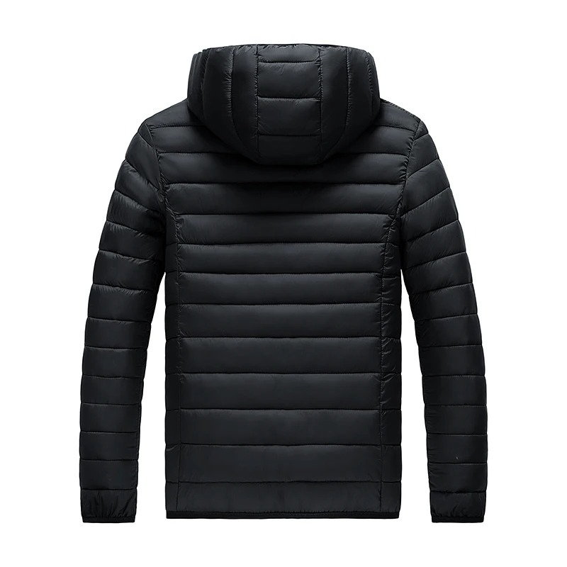 Men's quilted transition jacket - With hood, Lightweight, Warm