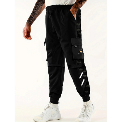 Cargo trousers - men's cargo trousers with pockets, slim fit, streetwear joggers