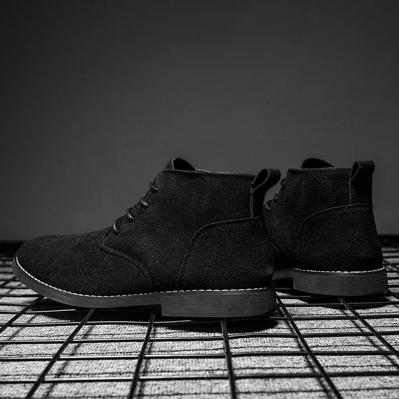 Elegant suede chukka boots for men, comfortable and timeless