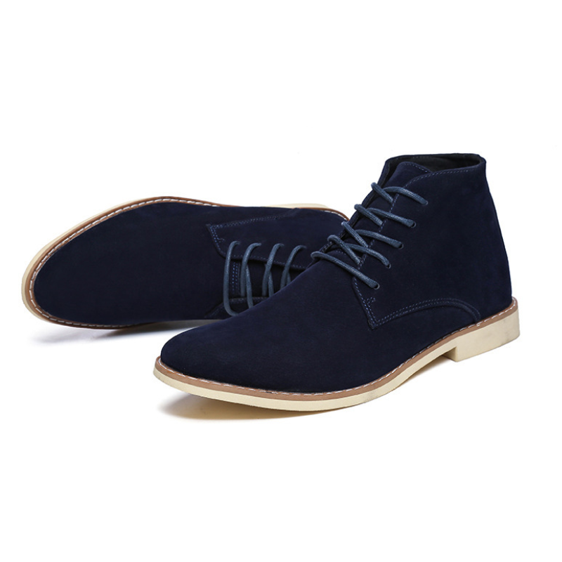 Comfortable suede chukka boots for men, non-slip ankle boots