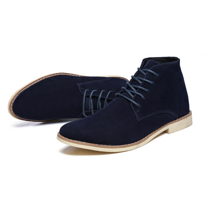 Comfortable suede chukka boots for men, non-slip ankle boots