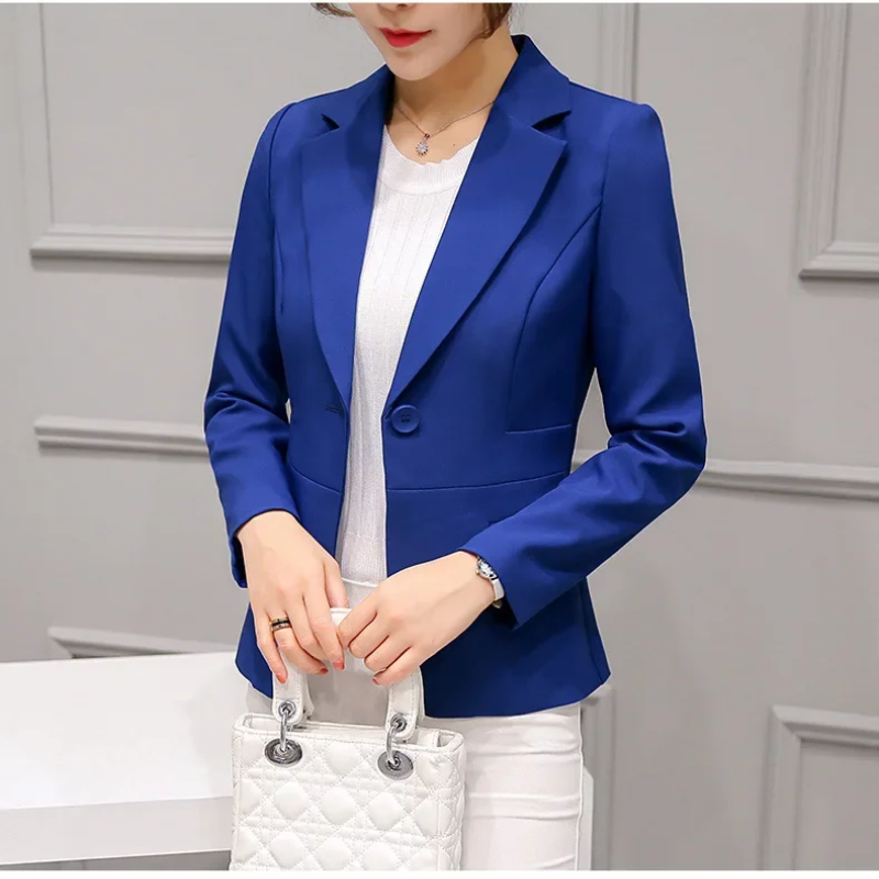 Stylish Women's Blazer With Ankle Button Closure