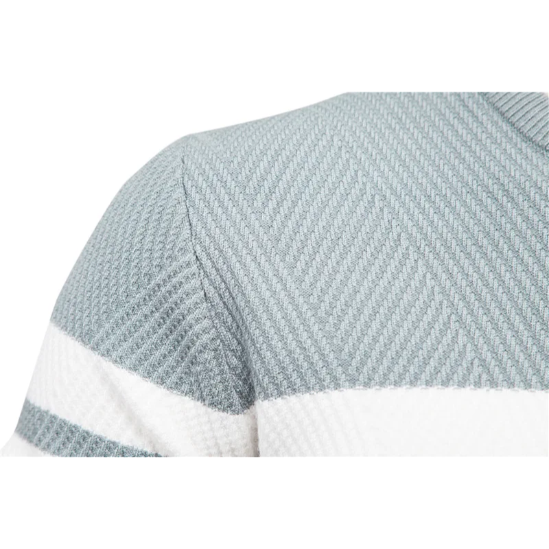 Striped men's sweater with modern design for stylish appearances