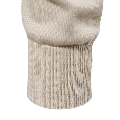 Structured round neck men's  sweater for an elegant appearance