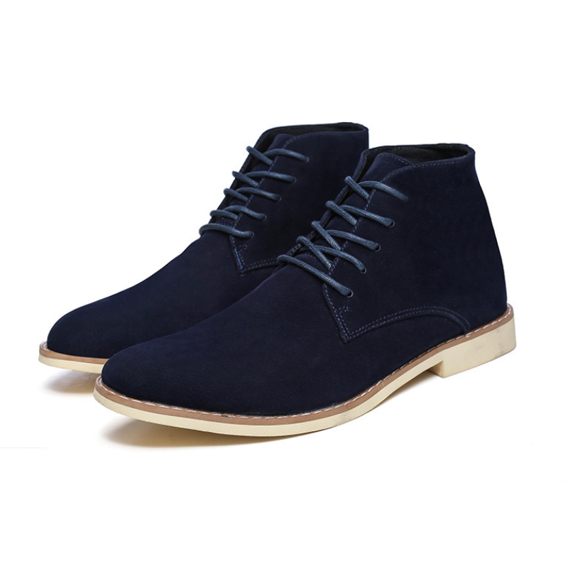 Comfortable suede chukka boots for men, non-slip ankle boots