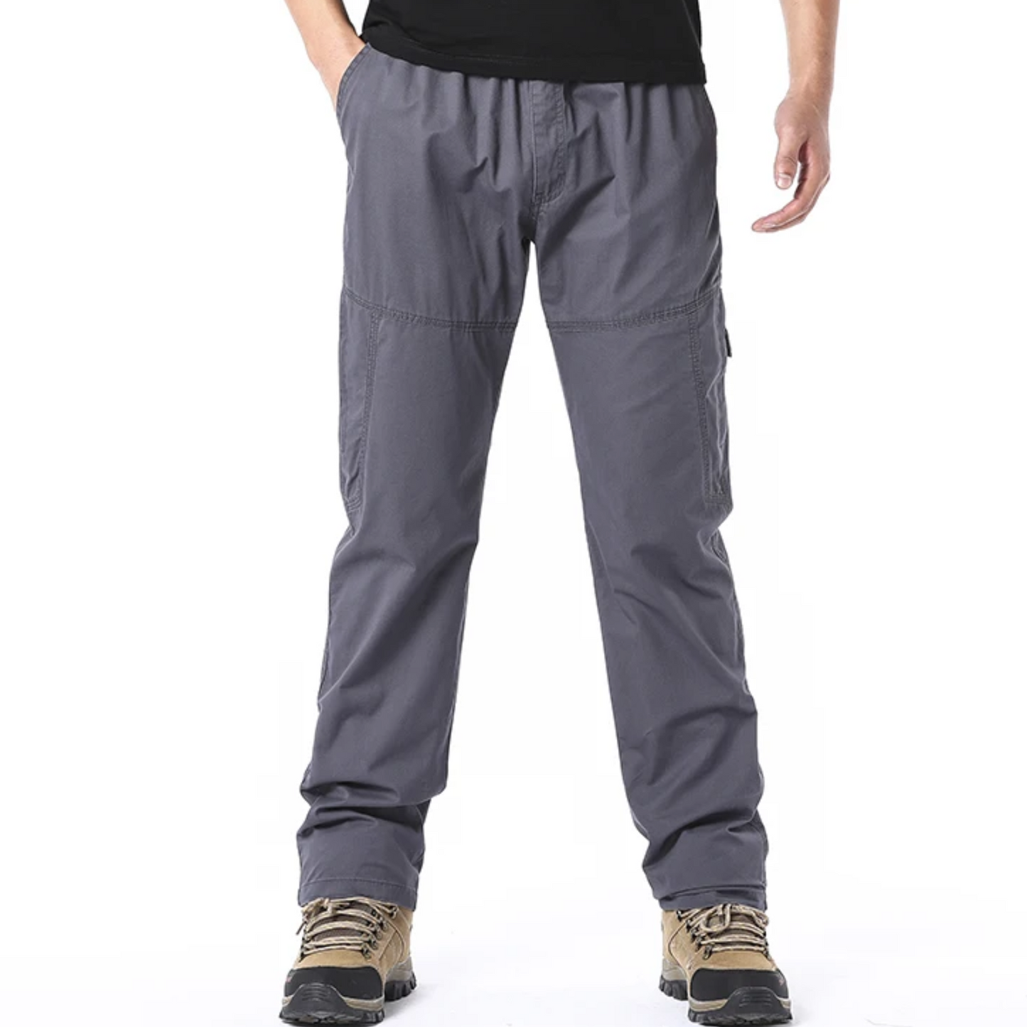 Cargo trousers men - Comfortable outdoor trousers with zip pockets, robust