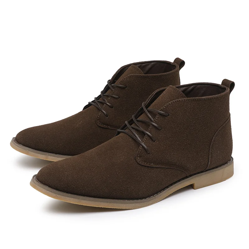 Elegant suede chukka boots for men, comfortable and timeless