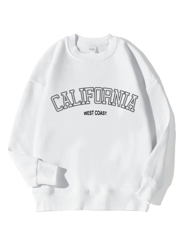 California West Coast Sweatshirt With Oversized Fit - Women's Sweater