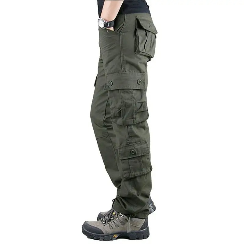 Cargo trousers for men - Military leisure trousers with pockets, robust quality