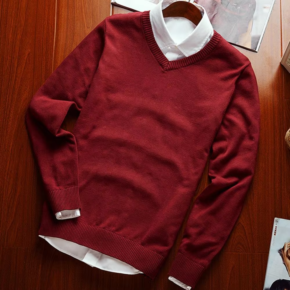 Classic V-neck men's sweater for everyday wear and the office