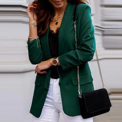 Chic Women's Long-Sleeved Blazer - Perfect For Any Occasion