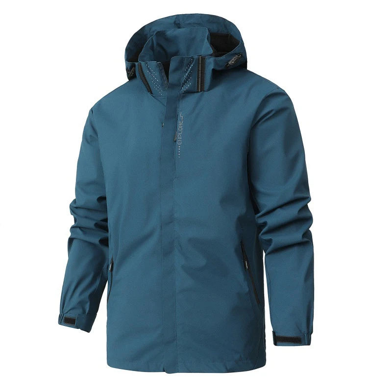 Men's mackintosh Windproof Waterproof with adjustable hood