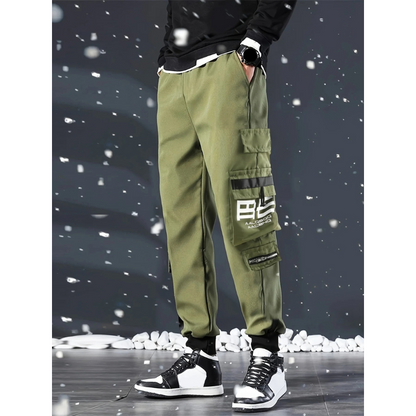 Cargo trousers - men's cargo trousers with pockets, slim fit, streetwear joggers