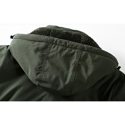 High-quality parka jacket for men with warm fleece lining