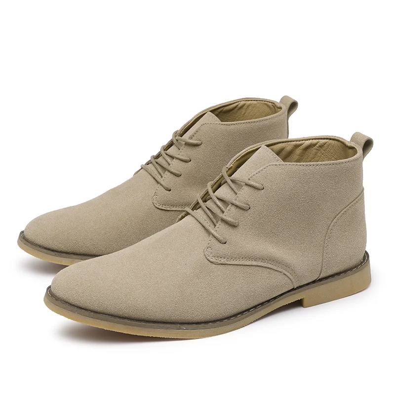 Elegant suede chukka boots for men, comfortable and timeless