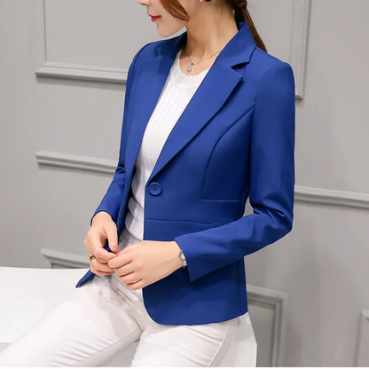 Stylish Women's Blazer With Ankle Button Closure