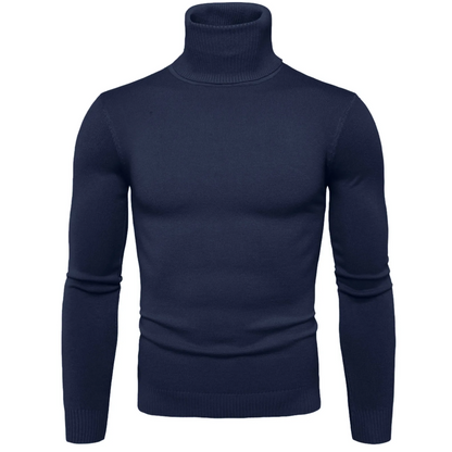 Turtleneck jumper men - Slim fit, Soft knit, Warm, Casual wear