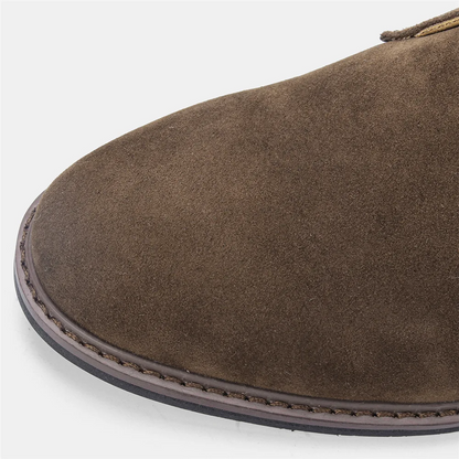 Elegant suede chukka boots for men, classic casual shoes