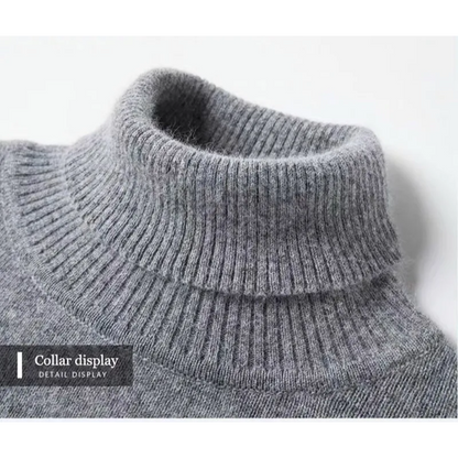 Men's turtleneck jumper - Classic turtleneck jumper made from the finest wool