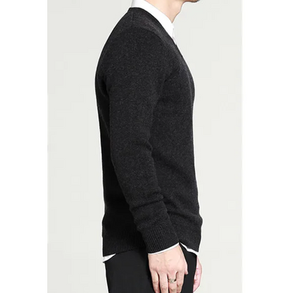 Elegant V-neck men's sweater for style-conscious men