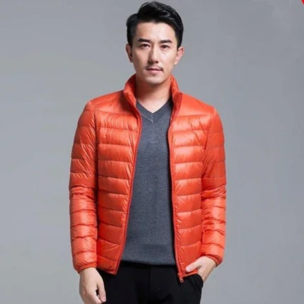 Lightweight quilted transitional jacket for men - Windproof, casual