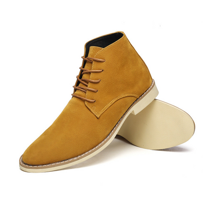 Comfortable suede chukka boots for men, non-slip ankle boots