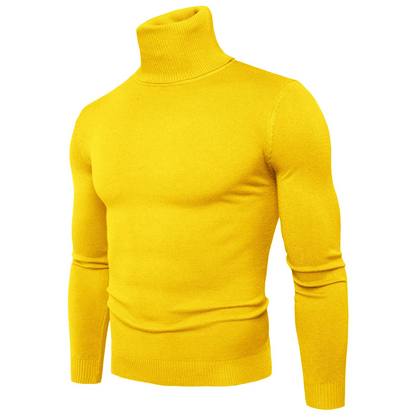 Turtleneck jumper men - Slim fit, Soft knit, Warm, Casual wear