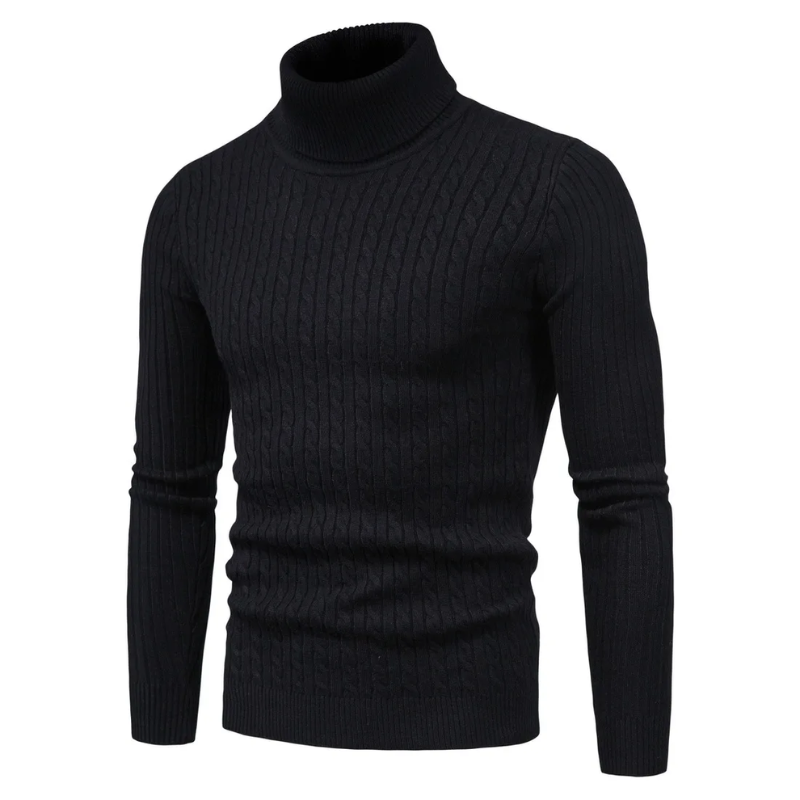 Elegant knitted jumper with high-quality material - Turtleneck jumper men