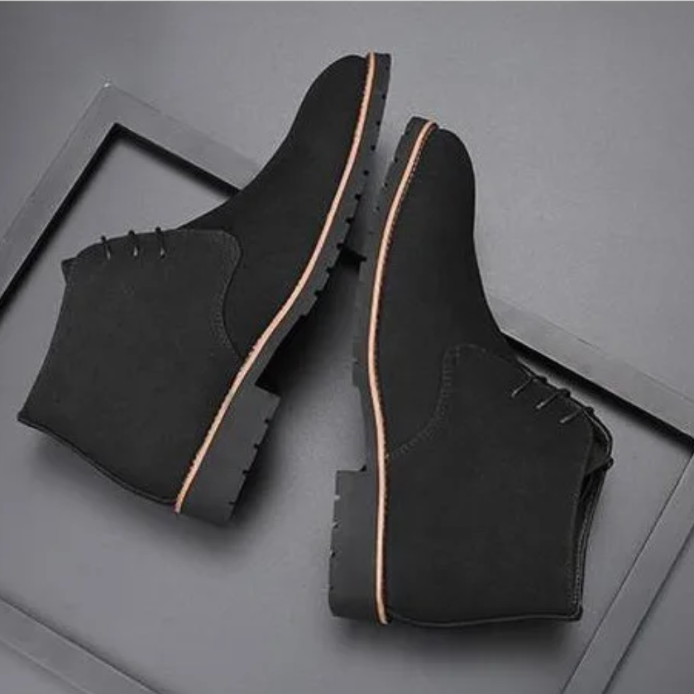 Classic suede chukka boots for men, non-slip ankle boots