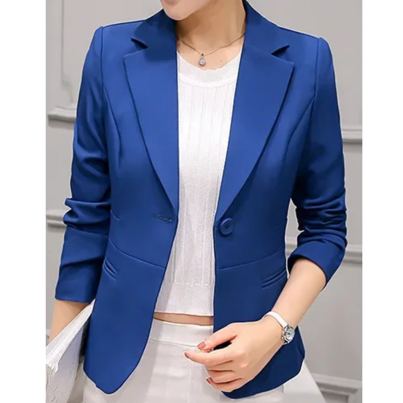 Stylish Women's Blazer With Ankle Button Closure