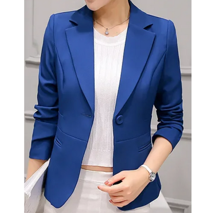 Stylish Women's Blazer With Ankle Button Closure