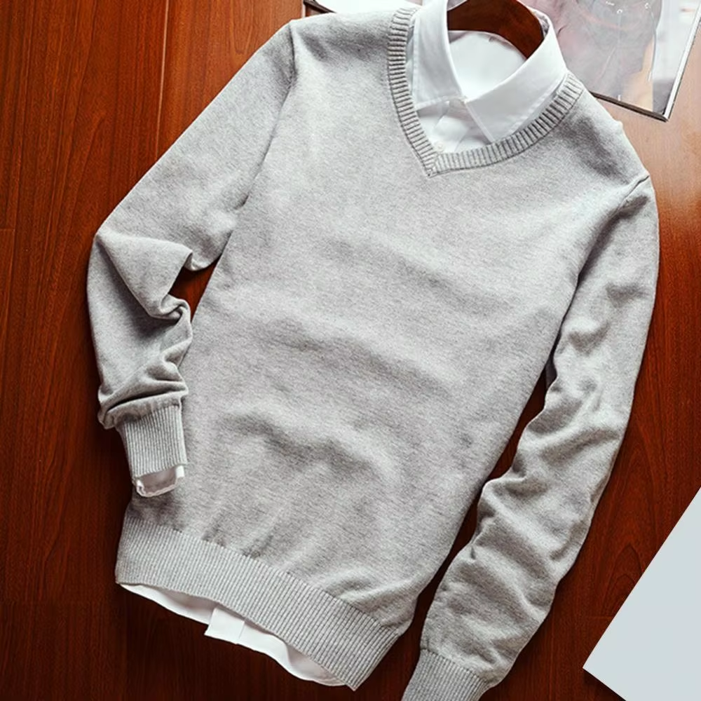 Classic V-neck men's sweater for everyday wear and the office