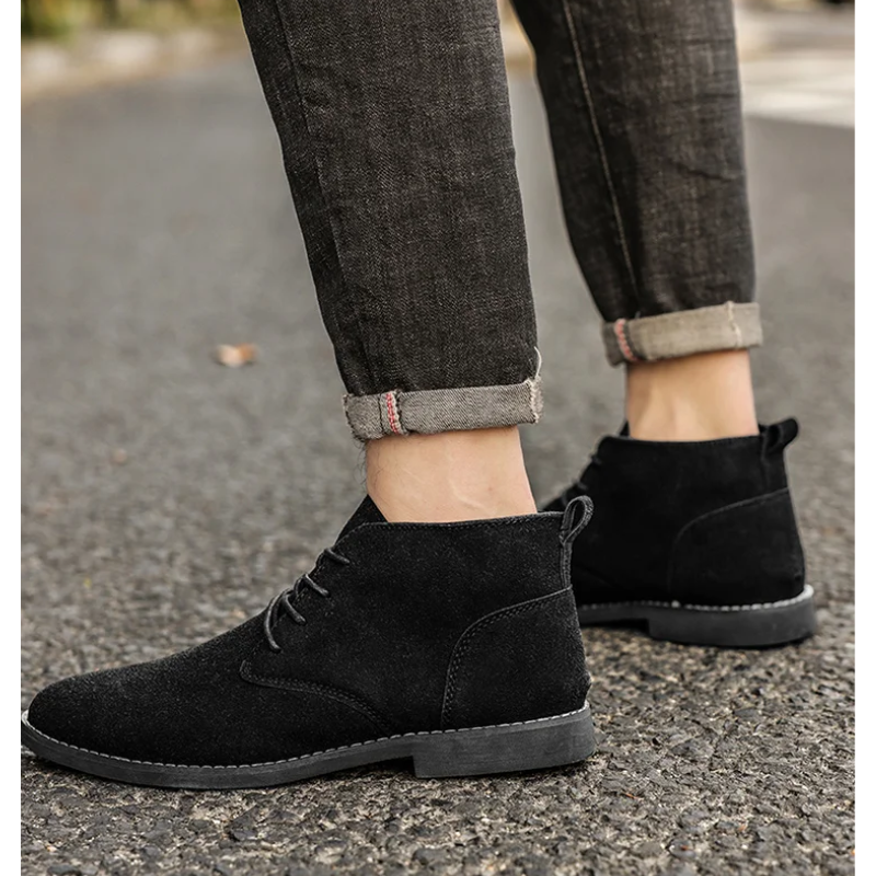 Comfortable suede chukka boots for men, stylish and durable