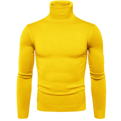 Turtleneck jumper men - Slim fit, Soft knit, Warm, Casual wear