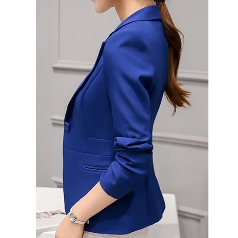 Stylish Women's Blazer With Ankle Button Closure