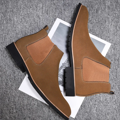 Hardwearing Chelsea boots for men with treaded soles