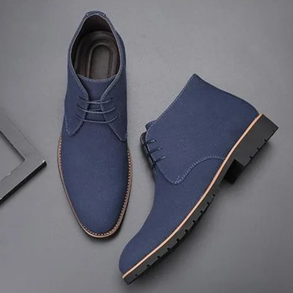 Classic suede chukka boots for men, non-slip ankle boots