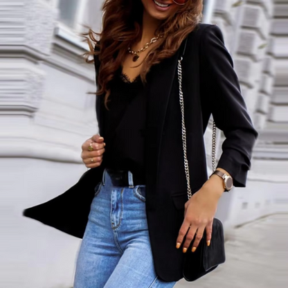 Chic Women's Long-Sleeved Blazer - Perfect For Any Occasion