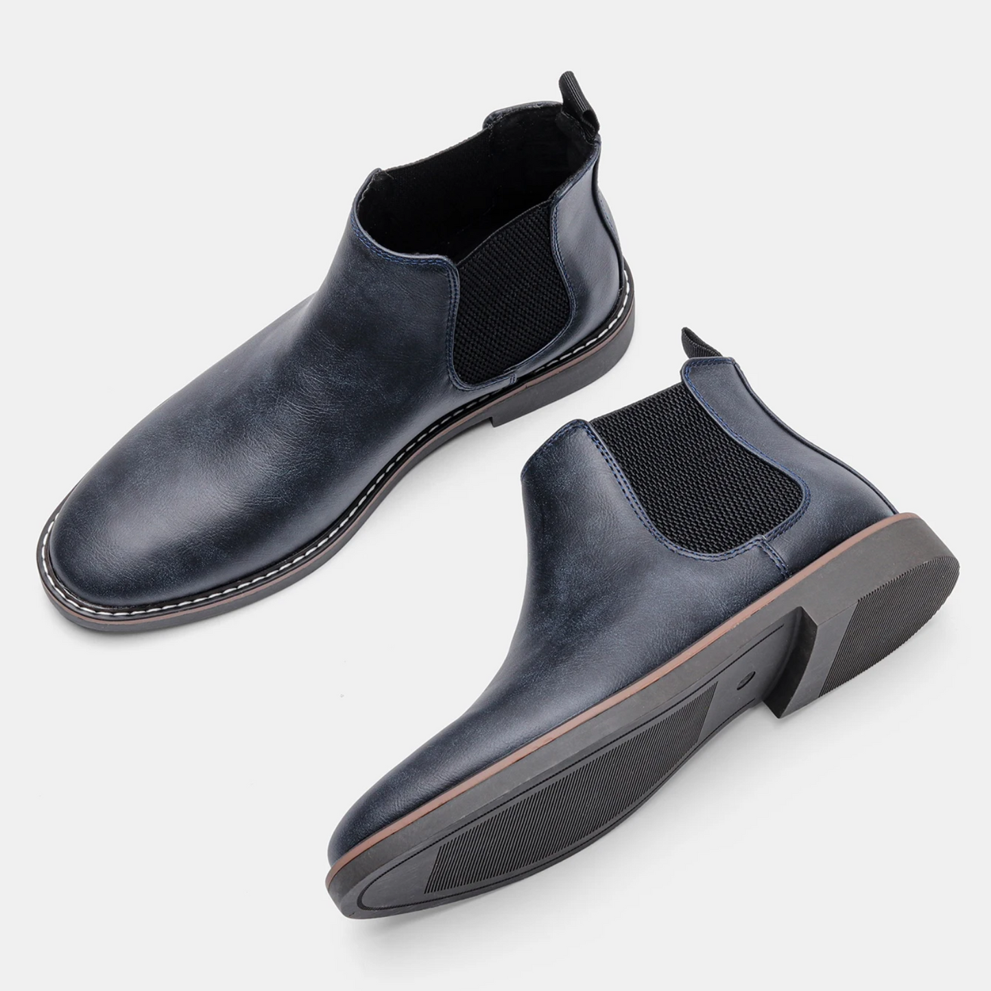 Elegant men's Chelsea boots with non-slip sole